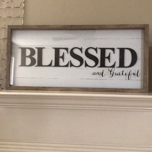 Blessed and grateful sign